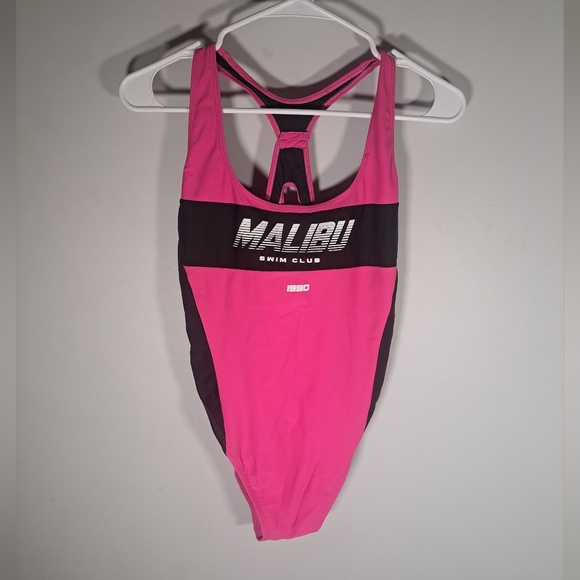 3/$15 Forever 21 Malibu Swimsuit Pink and Black Size Medium - Picture 1 of 3
